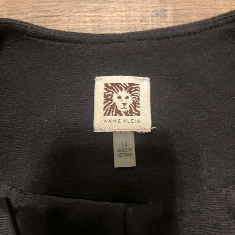 Anne Klein Black Blazer with Zip Accents - Picture 6 of 6